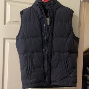 Navy Blue Abercrombie & Fitch Bubble Vest